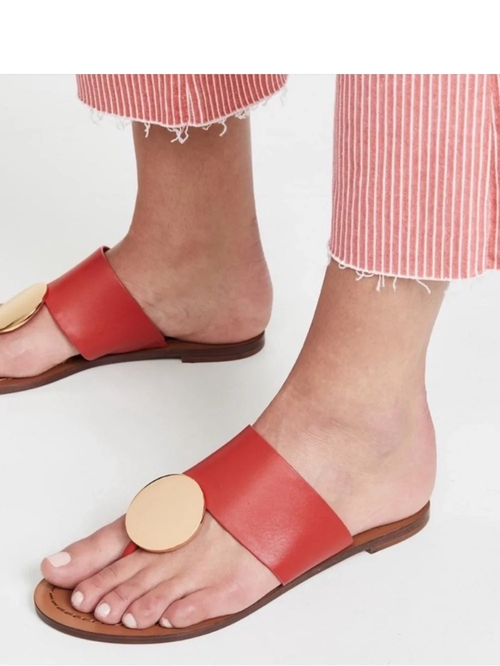 Tory Burch Patos Disc Sandal Red